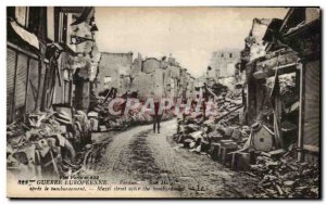 Verdun - Rue Mazel after the department - Old Postcard