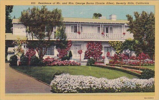 Residence Of Mr And Mrs George Burns Beverly Hills California