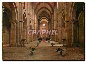 Modern Postcard Abbazia di Fossanova XIII sec interno Fossanova Abbey XIIIs i...