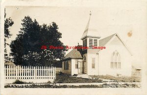 IA, Hinton, Iowa, RPPC, United Evangelical Church, 1913 PM, Carroll Photo