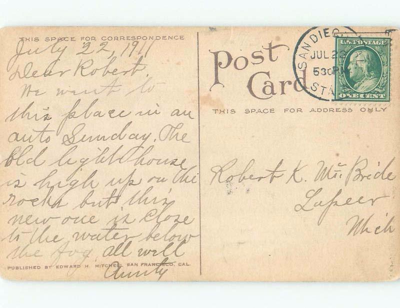 Divided-Back POINT LOMA LIGHTHOUSE AREA San Diego California CA E9658