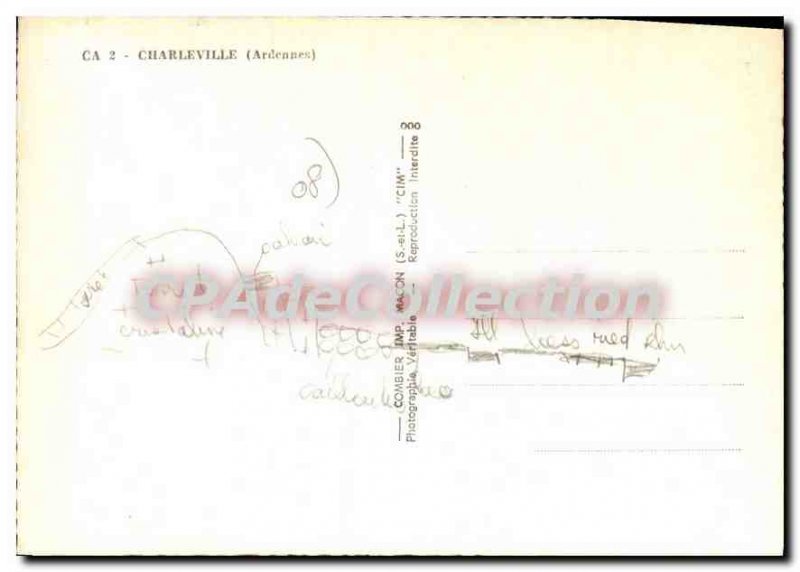 Old Postcard Charleville Ardennes