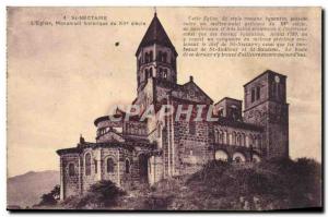 Old Postcard St Nectaire L & # 39Eglise Historical Monument