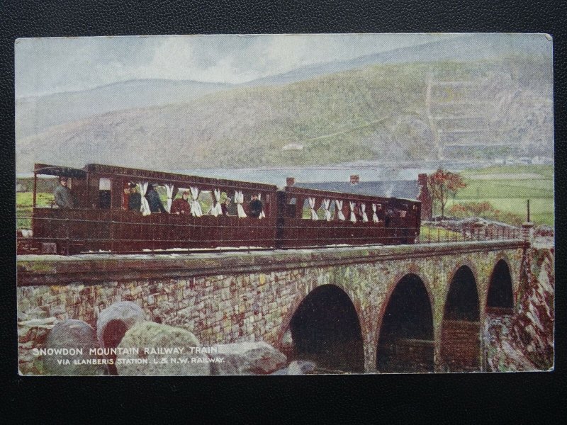 Official L.& N.W.R. SNOWDON MOUNTAIN RAILWAY Llanberis Station - Old Postcard