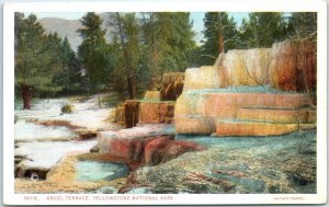 Postcard - Angel Terrace, Yellowstone National Park - Wyoming