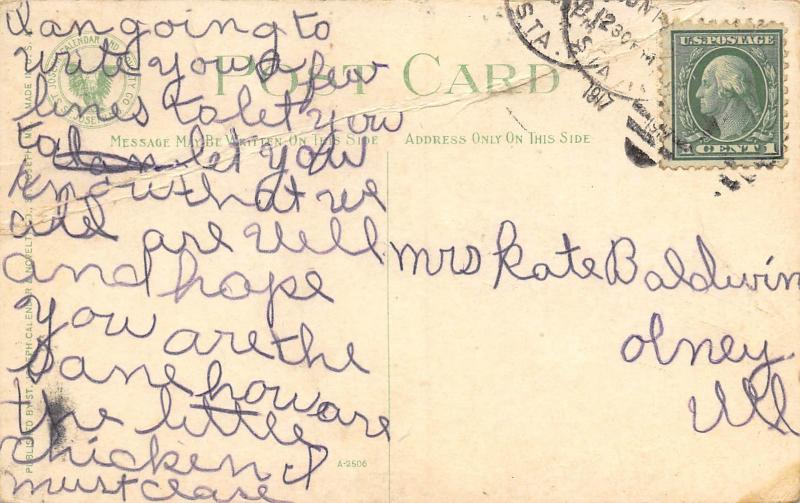 St. Joseph Missouri 1917 Postcard State Hospital 