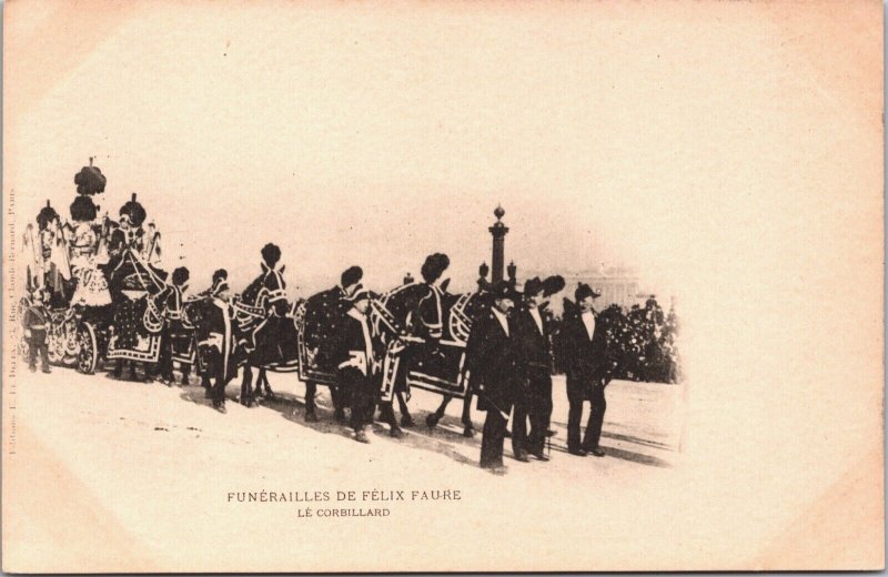 France Funeral Of Felix Faure Vintage Postcard 09.11