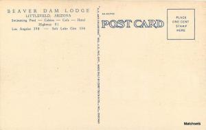 Beaver Dam Lodge LITTLEFIELD ARIZONA Curt Teich Linen postcard 10203