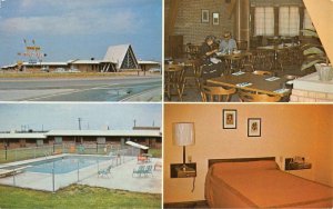 CHEROKEE STRIP MOTEL & RESTAURANT Perry, OK Roadside 1972 Vintage Postcard