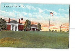 Peru Indiana IN Postcard 1930-1950 Municipal Golf Course