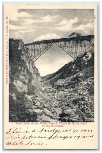 1908 Steel Arch on the White Pass & Yukon RR Dawson YT Canada Postcard