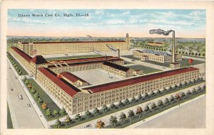 J66/ Elgin Illinois Postcard c1910 Watch Case Co Factory Buildings 342