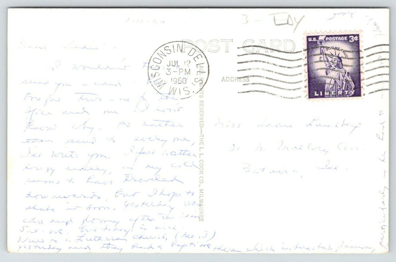 Oxford WisconsinGoose Lake Fishermen in RowboatSandy Beach1952 RPPC