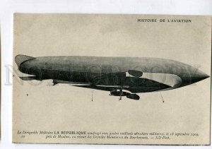 415305 Aviation history FRANCE airship dirigible La Republique Vintage postcard