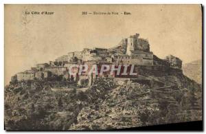 Old Postcard Nice surroundings Eze