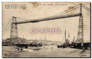 Old Postcard Rouen Transporter Bridge