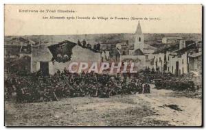 Old Postcard From Around Toul Illustrious Germans After the & # 39Incendie of...