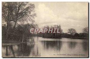 Saint Georges sur Loire Old Postcard Pond Chateau de Serrant