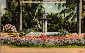 Florida Miami Bayfront Park Spanish Tile Fountain