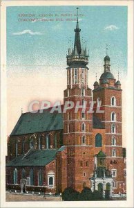 Postcard Ancient Church St. Mary Krakow