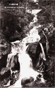 Japan Nikko The Ryuzunotaki Waterfall Vintage Postcard C225