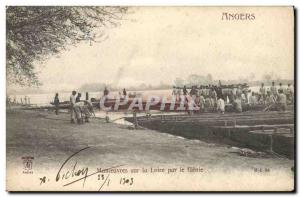 Old Postcard Army Maneuvers Angers on the Loire by Genie