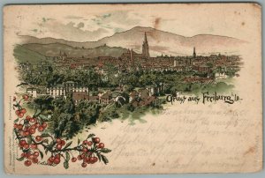 FREIBURG GERMANY ANTIQUE POSTCARD