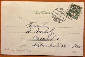 L191 Christmas Greetings 1901 Angel litho glitter postcard