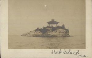 Rock Island Maine ME - WHERE??? C1910 Real Photo Postcard