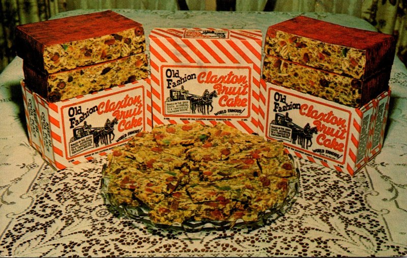 Georgia Claxton Old Fashioned Fruit Cake Claxton Bakery 1966