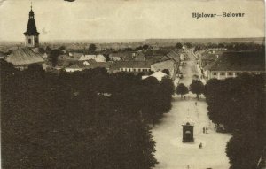 PC CPA CROATIA, BJELOVAR / BELOVAR, BIRD'S EYE VIEW, Vintage Postcard (b22218)