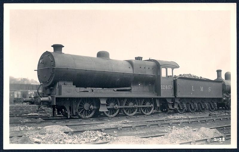 LONDON MIDLAND SCOTTS Railroad Locomotive #12857 RPPC unused