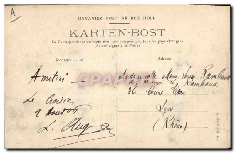 Old Postcard Folklore Young boy Lorient