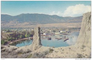 Bird´s Eye View on the Okanagan Lake, Penticton, British Columbia, Canada, 4...