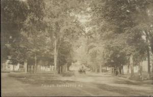 Thomaston ME Main St. Green c1910 Real Photo Postcard