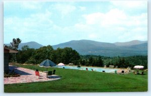 ELKA PARK CLUB HOUSE, Catskills New York NY ~ SWIMMING POOL c1950s-60s  Postcard