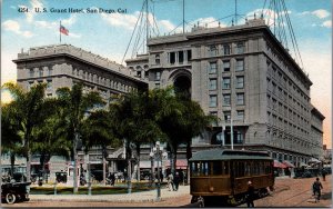 US Grant Hotel San Diego California Vintage Postcard C052