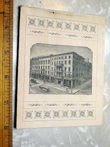 1870s New Era Clothing Co Springfield, MA, Superb Engraved Folder Trade Card F13