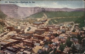 Deadwood South Dakota SD Bird's Eye View c1910 Vintage Postcard