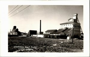 RPPC American Salt Plant Lyons KS Vintage Postcard A36