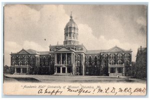 1904 Academic Hall School University Missouri Columbia Missouri Vintage Postcard