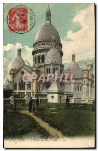 Postcard Old Paris's Sacre Coeur church