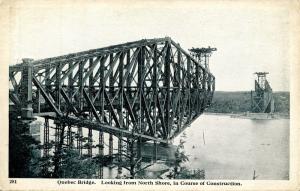 Canada - Quebec, Quebec City. Quebec Bridge Under Construction