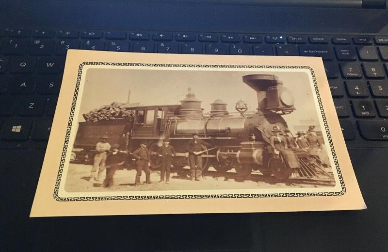 Large 5x7  Postcard: Laws Museum, Bishop CA Engine No 6 The Hawthorne