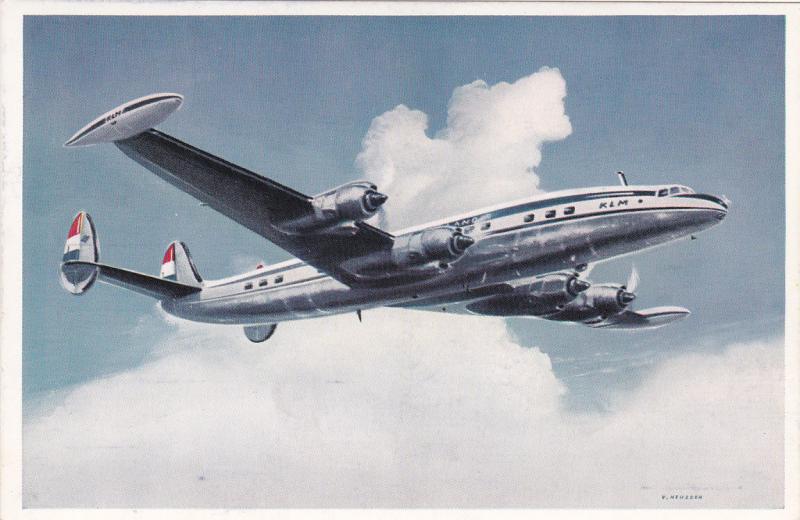 Klm Lockheed Super Constellation L 1049 G Airplane 1950s