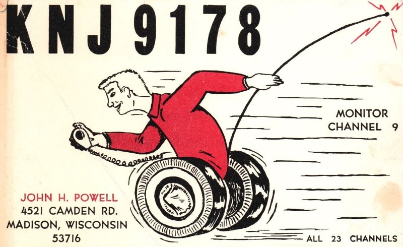 Vintage Postcard John H. Powell Camden Road KNJ9178 Madison Wisconsin WI