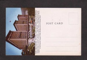 CA Biltmore Hotel AD Advertising Postcard Los Angeles California PC