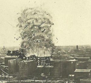 MINNESOTA Minneapolis 1874 EXPLOSION! Washburn A FLOUR MILL BROMLEY #90 1911