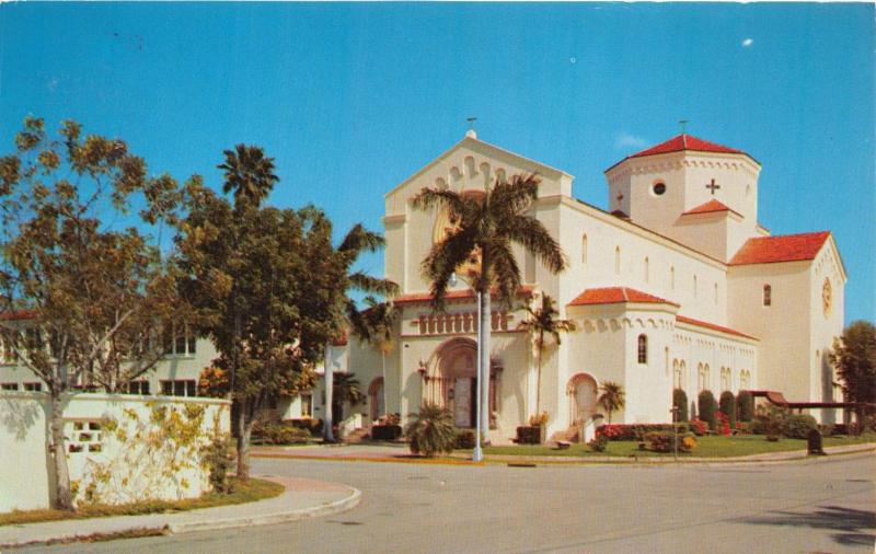 MIAMI BEACH FLORIDA BEAUTIFUL ST PATRICKS CATHOLIC CHURCH POSTCARD 1962