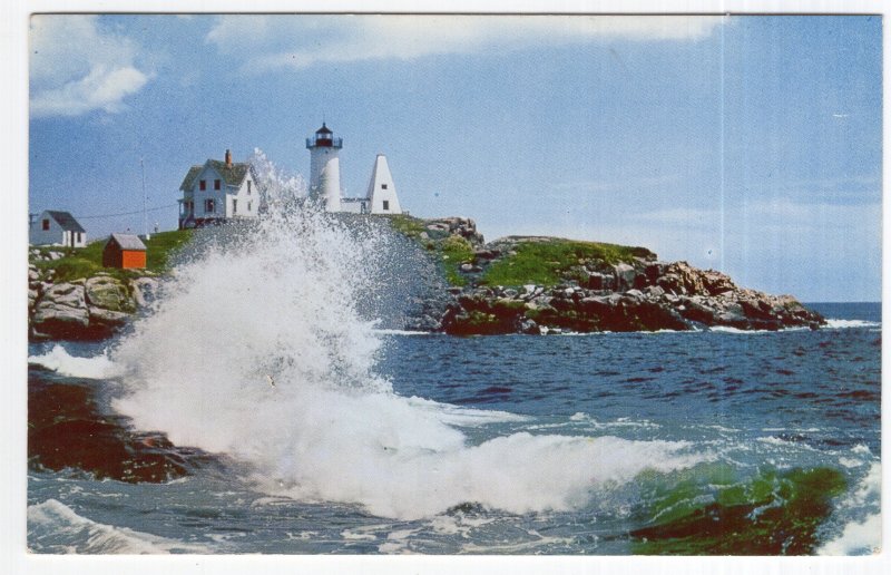 York, Maine, High Surf at Nubble Light